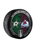 NHL 2024 Round 2 Playoffs Match-Up Dallas Stars vs Colorado Avalanche Collector Puck