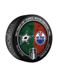NHL 2024 Round 3 Playoffs Match-Up Dallas Stars vs Edmonton OIlers Souvenir Collector Puck