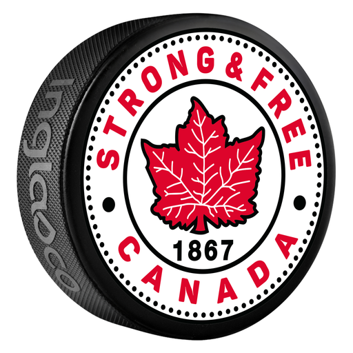 Strong and Free Canada Black Puck