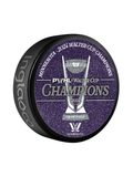 PWHL 2024 Walter Cup Champions Minnesota Glitter Official Souvenir Hockey Puck