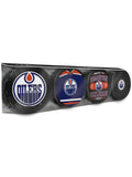 NHL Edmonton Oilers Souvenir Hockey Puck Collector's 4-Pack