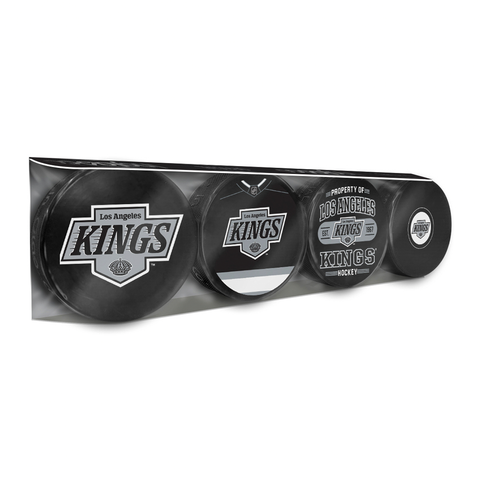 NHL Los Angeles Kings Souvenir Hockey Puck Collector's 4-Pack