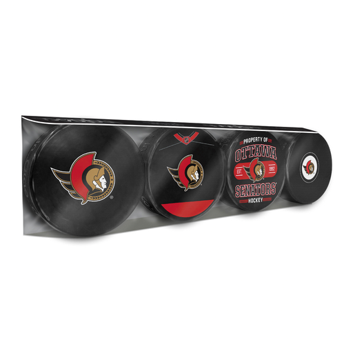 NHL Ottawa Senators Souvenir Hockey Puck Collector's 4-Pack