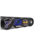 NHL St. Louis Blues Souvenir Hockey Puck Collector's 4-Pack