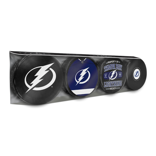 NHL Tampa Bay Lightning Souvenir Hockey Puck Collector's 4-Pack