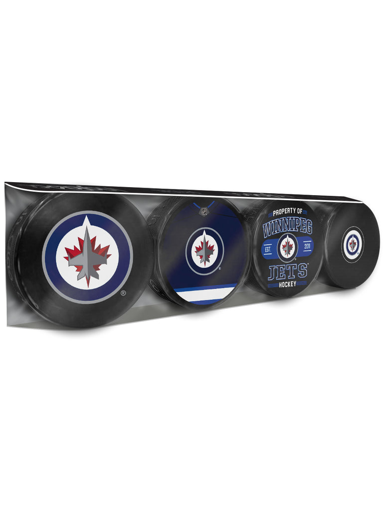 NHL Winnipeg Jets Souvenir Hockey Puck Collector's 4-Pack