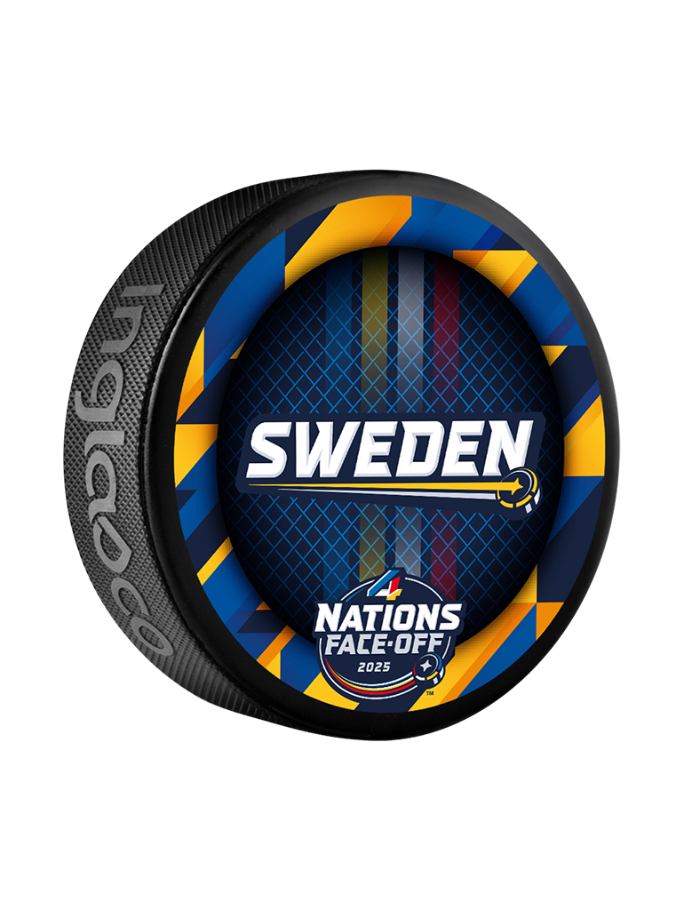 2025 NHL 4 Nations Face-Off Team Sweden Souvenir Collectors Puck