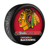 NHL 2025 Winter Classic Chicago Blackhawks Souvenir Collectors Puck