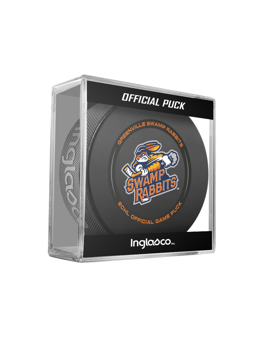 ECHL Greenville Swamp Rabbits 2025-26 Official Game Hockey Puck In Cub ...