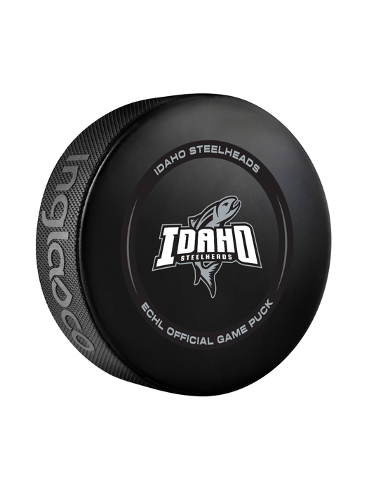ECHL Idaho Steelheads 2024-25 Official Game Hockey Puck In Cube
