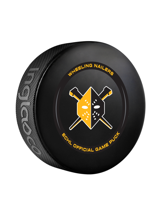 ECHL Wheeling Nailers 2024-25 Official Game Hockey Puck In Cube