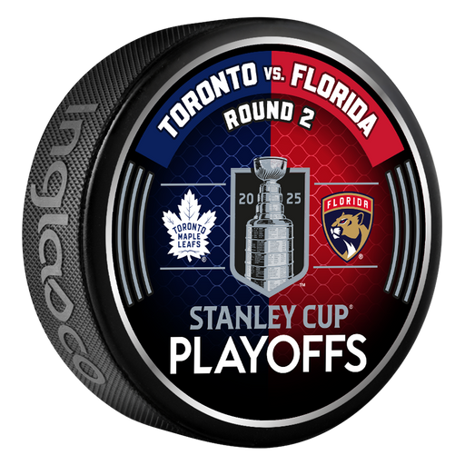 NHL 2025 Round 2 Playoffs Toronto Maple Leafs vs Florida Panthers Collector Puck