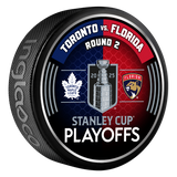 NHL 2025 Round 2 Playoffs Toronto Maple Leafs vs Florida Panthers Collector Puck