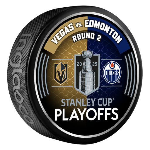 NHL 2025 Round 2 Playoffs Vegas Golden Knights vs Edmonton Oilers Collector Puck
