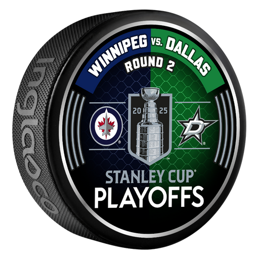 NHL 2025 Round 2 Playoffs Winnipeg Jets vs Dallas Stars Collector Puck