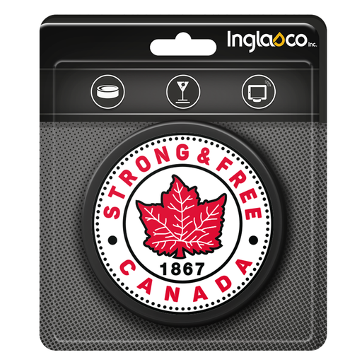 Strong and Free Canada Blister Puck