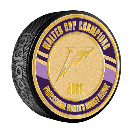 PWHL Minnesota Frost Championship 25 Gold Medallion Puck