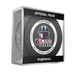 Tulsa Oilers ECHL official game puck displayed in clear Official Puck cube showing red, white and black hard-hat oilman logo