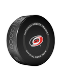 Rondelle de hockey officielle des Carolina Hurricanes de la LNH en cube - Rose nouveau fan