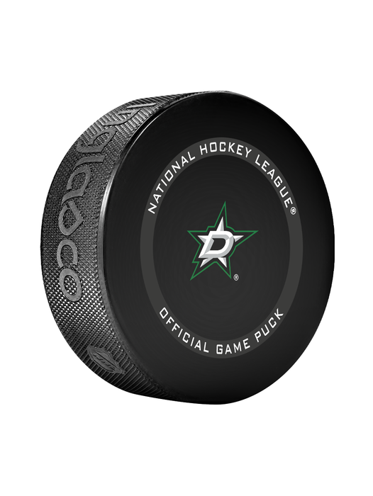 Rondelle de hockey officielle des Stars de Dallas de la LNH en cube - Bleu nouveau fan