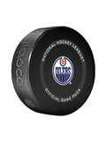 NHL Edmonton Oilers Officially Licensed 2023-2024 Team Game Puck Design In Cube - New Fan Pink