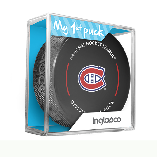 NHL Montreal Canadiens Officially Licensed 2023-2024 Team Game Puck Design In Cube - New Fan Blue