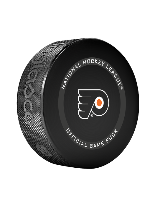 Rondelle de hockey officielle des Flyers de Philadelphie de la LNH en cube - Bleu nouveau fan