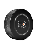 <transcy>Rondelle de hockey officielle NHL Philadelphia Flyers en cube - Nouveau fan rose</transcy>