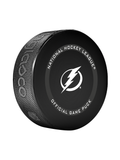 Rondelle de hockey officielle des Tampa Bay Lightning de la LNH en cube - Rose nouveau fan