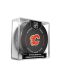 Concept officiel de rondelle de match des Calgary Flames de la LNH 2023-24 en cube