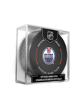 Concept officiel de rondelle de match des Edmonton Oilers de la LNH 2023-24 en cube