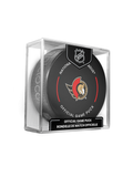 NHL Ottawa Senators 2023-24 Official Game Hockey Puck In Cube