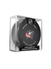 NHL Columbus Blue Jackets Officially Licensed 2024-25 Team Game Hockey Puck Design- In Cube