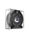 NHL Vancouver Canucks Officially Licensed 2024-25 Team Game Hockey Puck Design- In Cube