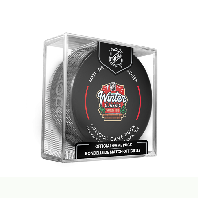 2025 NHL Winter Classic Official Game Puck Design- in Cube
