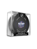 2025 NHL 4 Nations Face-Off Boston Final Championship Official Game Puck Design- in Cube