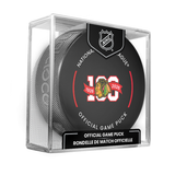NHL Chicago Blackhawks Officially Licensed 2025-2026 Game Puck Design In Cube