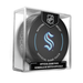 NHL Seattle Sea Kraken Officially Licensed 2025-2026 Game Puck Design In Cube