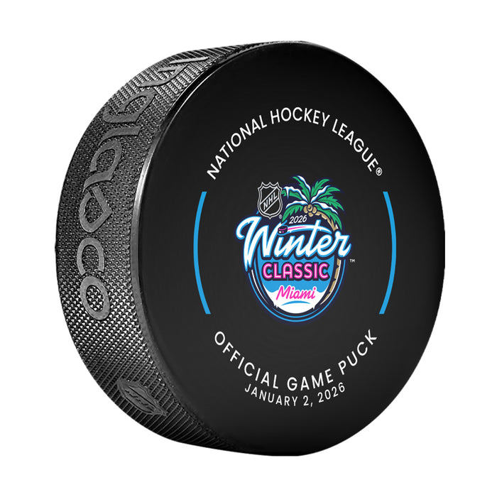 NHL 2026 Winter Classic Officially Licensed 2026 Game Puck Design In Cube