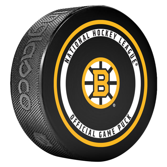 NHL Boston Bruins Official 2026-2027 Game Puck 960T In Cube
