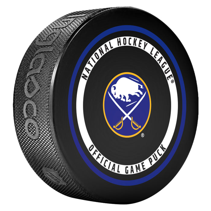 NHL Buffalo Sabres Official  2026-2027 Game Puck 960T In Cube