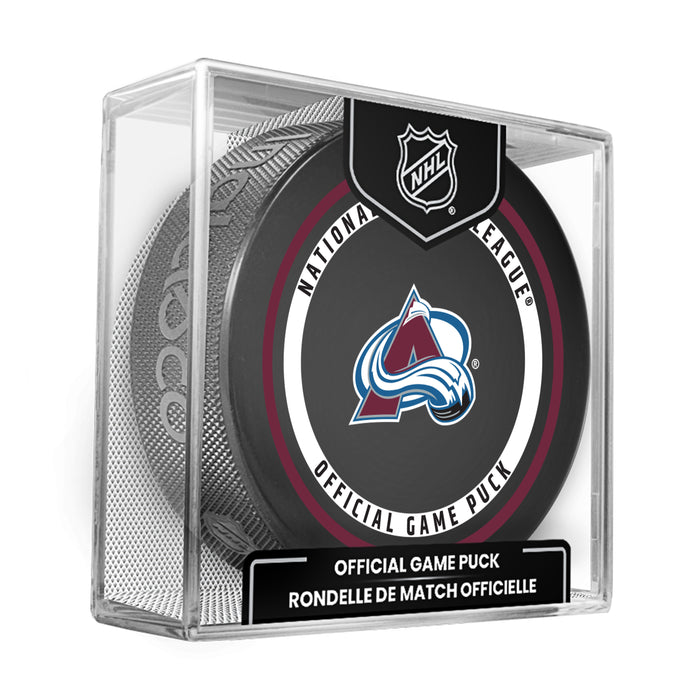 NHL Colorado Avalanche Official  2026-2027 Game Puck 960T In Cube