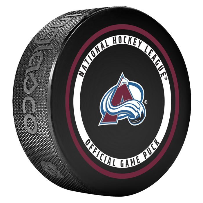 NHL Colorado Avalanche Official  2026-2027 Game Puck 960T In Cube