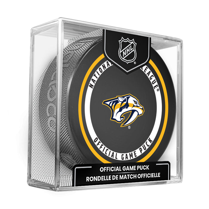NHL Nashville Predators Official 2026-2027 Game Puck 960T In Cube
