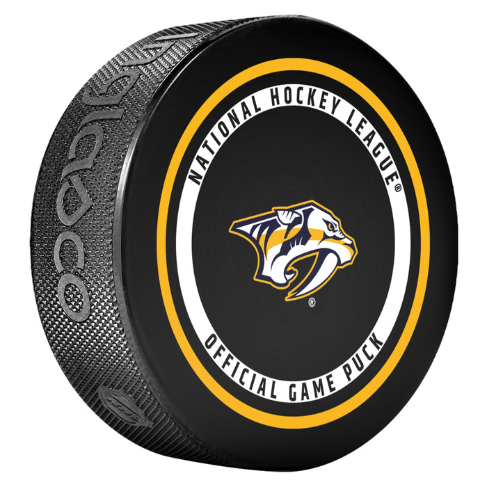 NHL Nashville Predators Official 2026-2027 Game Puck 960T In Cube