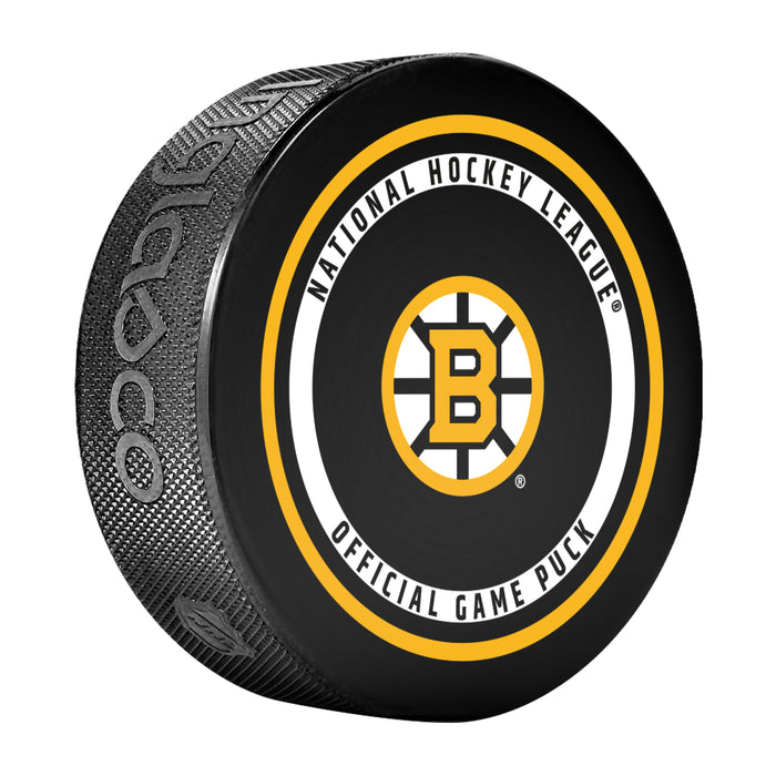 NHL Playoffs 2026 Game Puck 960T  Hs Cube R1/2 Boston Bruins