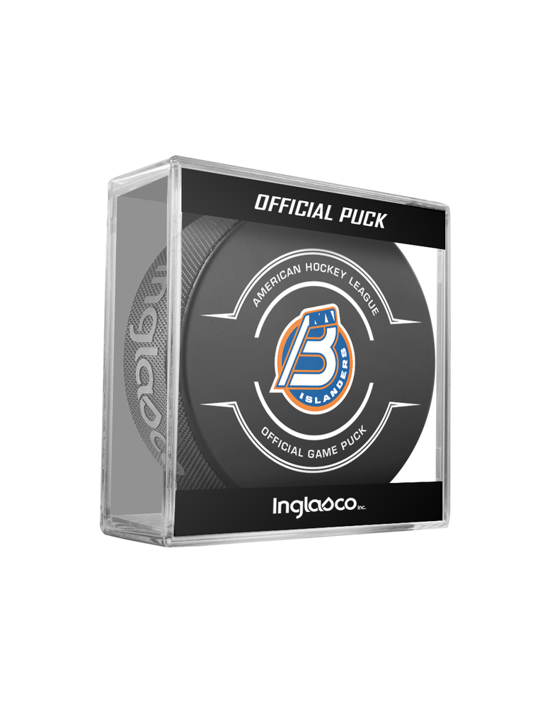 Rondelle de jeu officielle des Bridgeport Islanders de la AHL 2023-24 en cube