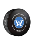 PWHL Toronto 2024 Inaugural Season Official Game Hockey Puck In Cube