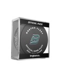 PWHL Boston Fleet Official 2024-25 Game Hockey Puck- In Cube