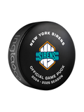 PWHL New York Sirens Official 2024-25 Game Hockey Puck- In Cube